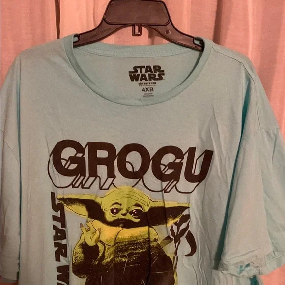 Star Wars Light Blue Tee with Logo - Picture 4 of 5